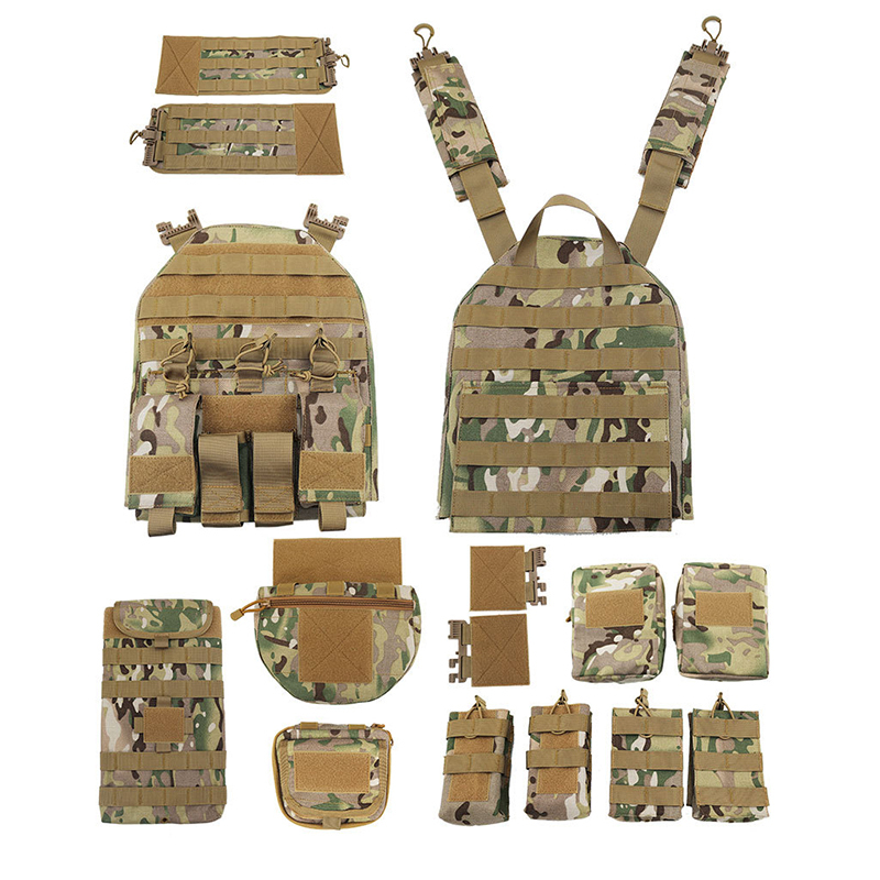Heavy-duty tactical vest MultiCam Camouflage view 4