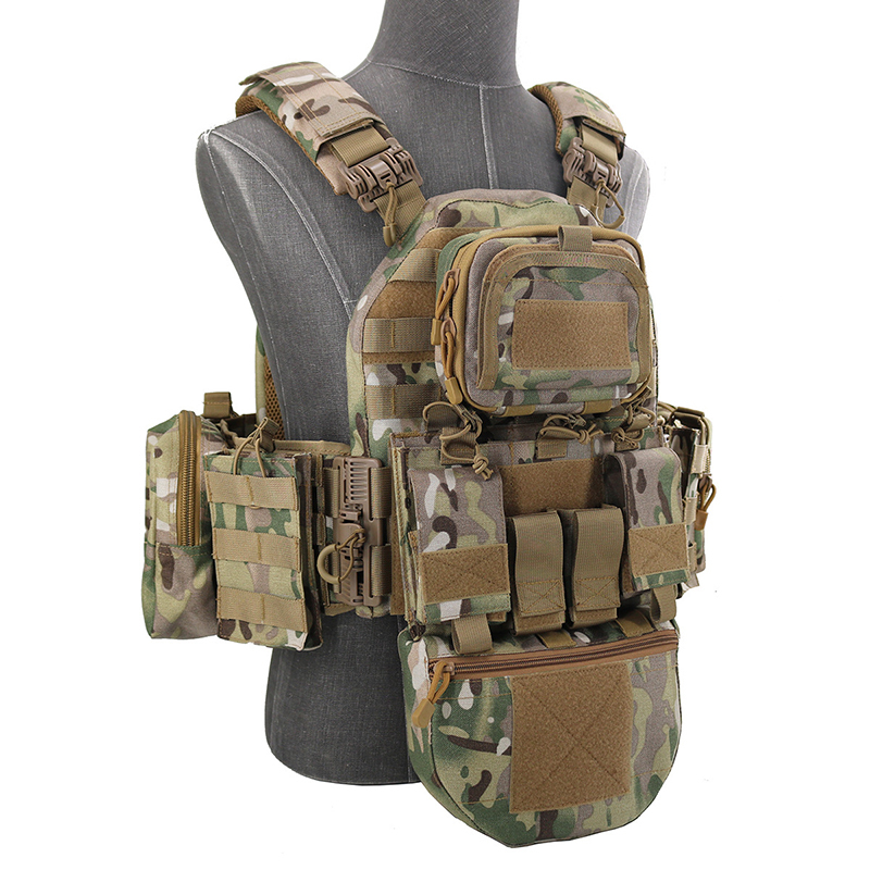Heavy-duty tactical vest MultiCam Camouflage view 6