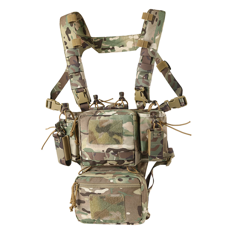 Lightweight tactical chest pouch