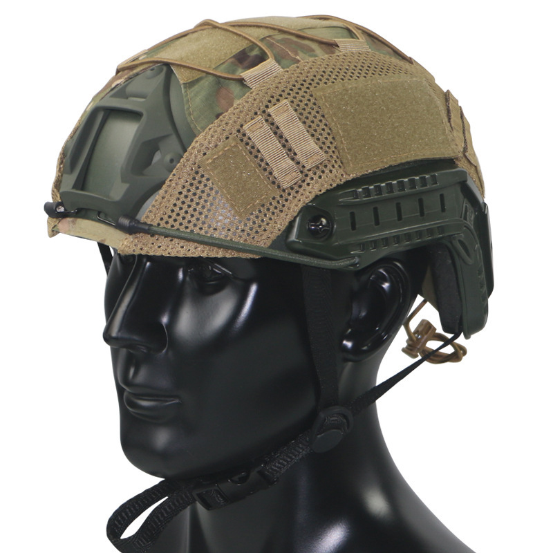 Tactical helmet cover for FAST Stretch cord style
