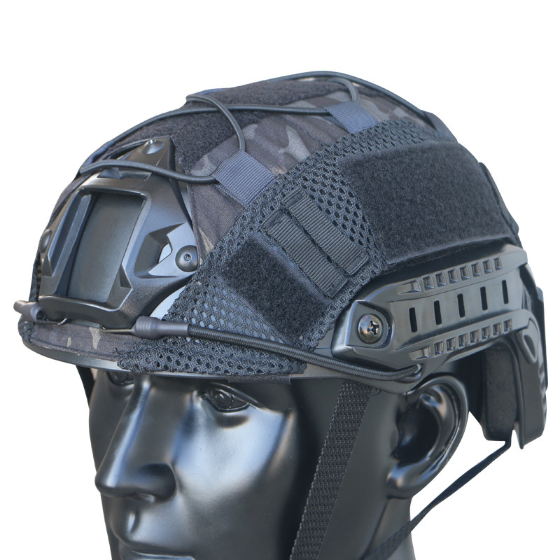 Tactical helmet cover for FAST Stretch cord style view 4