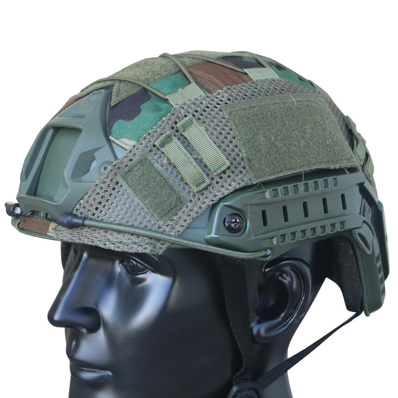 Tactical helmet cover for FAST Stretch cord style view 5