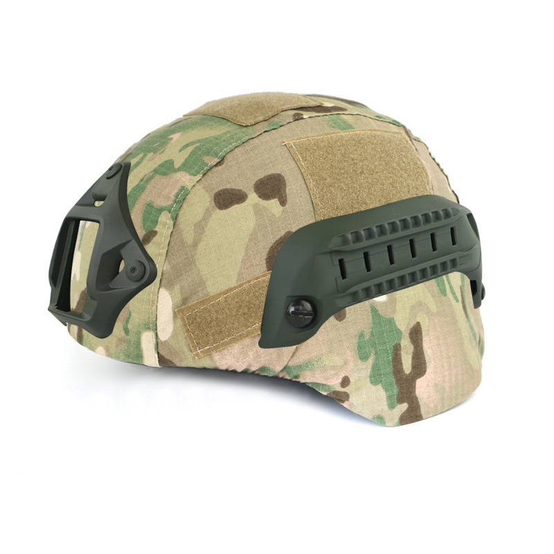 Tactical helmet cover for mich